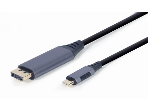 Cablexpert - Adapterkabel - 24 pin USB-C (hann) til DisplayPort (hann) - USB 3.0 - 1.8 m - 4K-støtte - romgrå