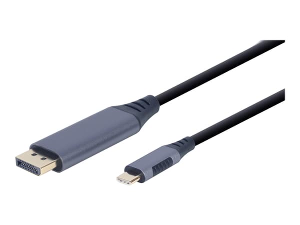 Cablexpert - Adapterkabel - 24 pin USB-C (hann) til DisplayPort (hann) - USB 3.0 - 1.8 m - 4K-støtte - romgrå
