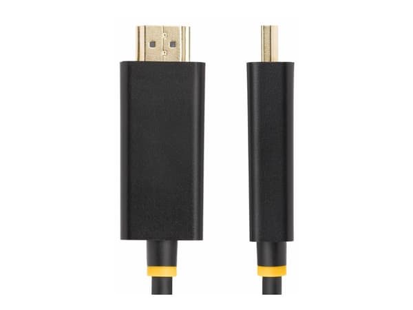 StarTech.com 3.3ft (1m) DisplayPort to HDMI Adapter Cable, 4K 60Hz with HDR, DP to HDMI 2.0b, Active Video Converter, DisplayPort Desktop to HDMI Mon