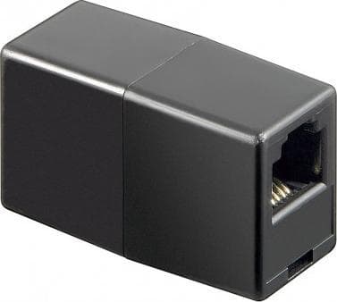 Goobay 50593, RJ11/RJ14, RJ11/RJ14, Sort
