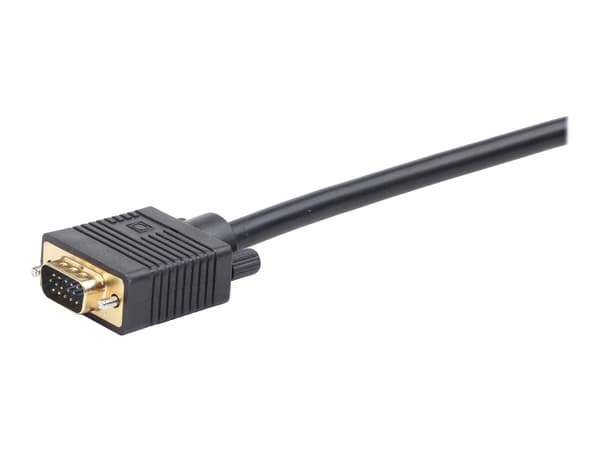 Cablexpert - VGA-delare - HD-15 (VGA) (hona) till HD-15 (VGA) (hane) - 20 cm - tumskruvar - svart