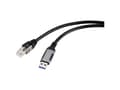 Miniatyrbilde 5 av 5: Renkforce RF-6055786, USB-A, RJ45, 5 m, Sort, Grå