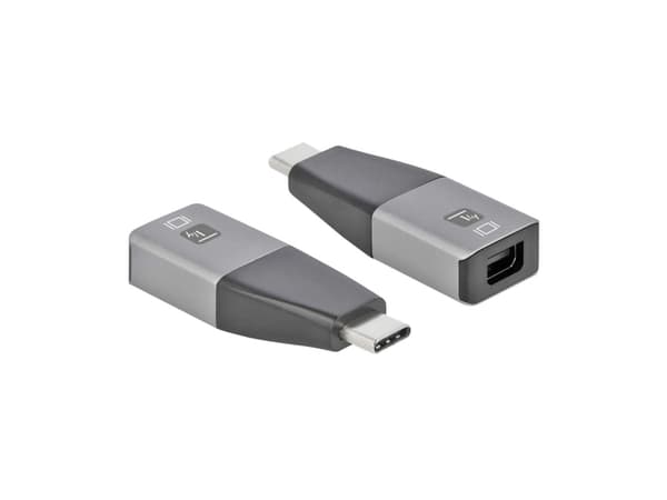 Techly IADAP USBC-MDP4K60, USB Type-C, 1, 3840 x 2160 piksler Sort, Sølv