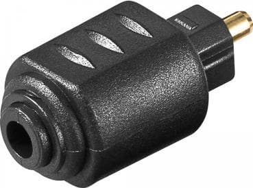 Goobay 11924, toslink, 3,5 mm, Sort