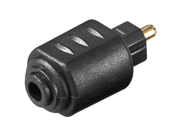 Goobay 11924, toslink, 3,5 mm, Sort
