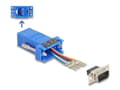 Miniatyrbild 2 av 3: Delock - Seriell adapter - DB-9 (hane) skruvbar till RJ-12 (6 stift) (hona) - individuellt tilldelningsbar seriell gränssnitt - blå