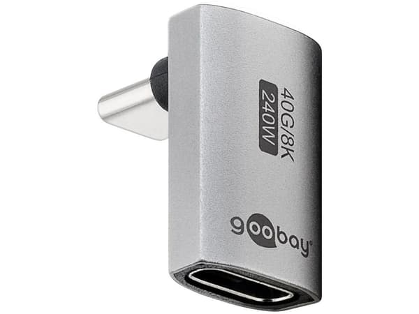 Goobay 74442, USB-C, USB-C, Sølv