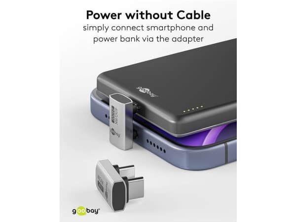 Goobay 74446, USB-C, USB-C, Sølv