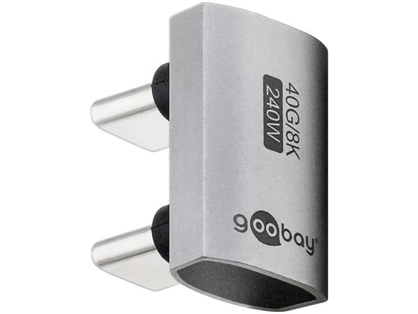Goobay 74446, USB-C, USB-C, Sølv