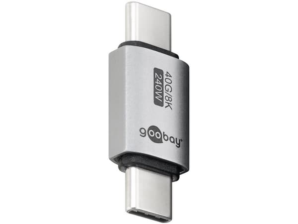 Goobay 74448, USB-C, USB-C, Silver