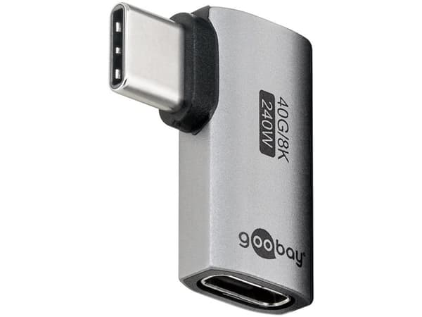 Goobay 74441, USB-C, USB-C, Silver