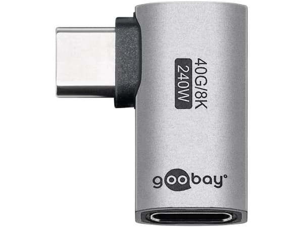 Goobay 74441, USB-C, USB-C, Silver