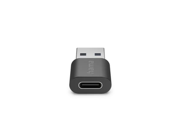 Hama 00200357, USB-A, USB-C, Svart