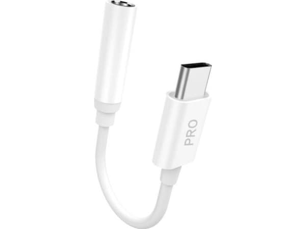 Dudao L16CPro USB-C to 3.5mm Jack adapter hvid