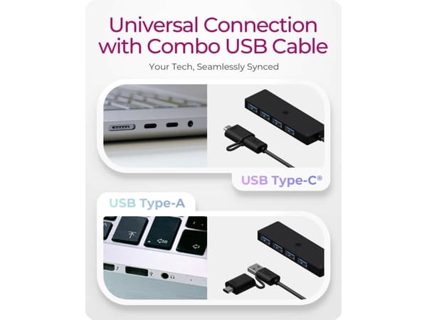 ICY BOX - Hubb x USB 3.2 Gen 1 - skrivbordsmodell