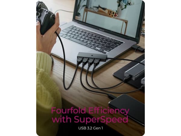 ICY BOX - Hubb x USB 3.2 Gen 1 - skrivbordsmodell