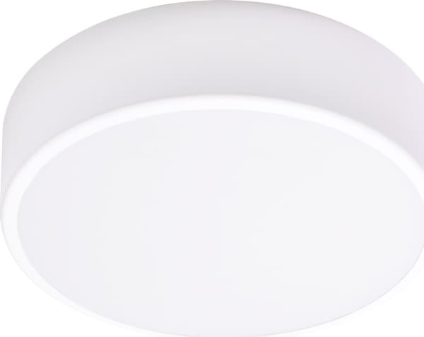 Orno OVO plafond taklampa 2xE27 med mikrovågsrörelsedetektor, 2x24W, vitt stål, glasskärm , IP20, ? 300