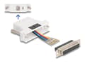 Miniatyrbild 1 av 3: Delock Assembly Kit - Seriell adapter - DB-25 (hona) skruvbar till RJ-12 (6 stift) (hona) - individuellt tilldelningsbar seriell gränssnitt - vit