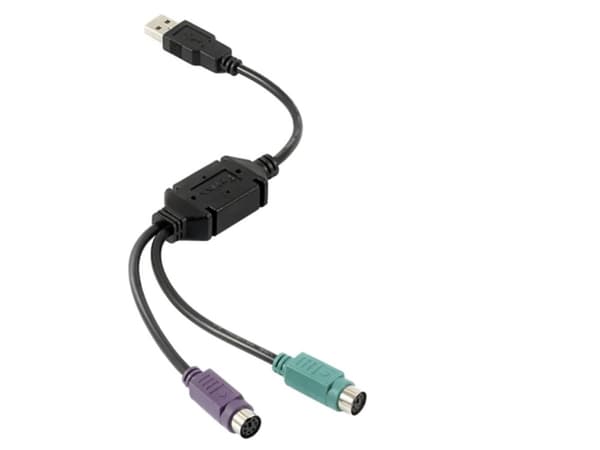 Perixx USB 2.0 Y-kabel [1x USB 2.0 stik A - 2x PS/2-tilslutning] PERIPRO-401 B 0.15 m