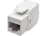 Alantec AV-adapter Keystone RJ45-modul, verktøyfri UTP cat.5e, SLIM, hvit ALANTEC