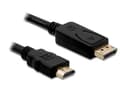 Pikkukuva 1 / 2: DeLOCK 82435, 3 m, HDMI, Displayport, urosliitin, urosliitin, suora liitin, suora