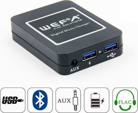 LogiLink autoradio WEFA, 21BT, USB/BT-adapteri BMW 17P