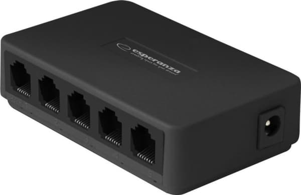 Switch Esperanza ENS103 switch 5-portowy 10/100/1000 onyx