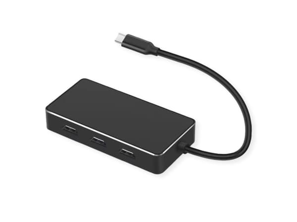 VALUE 12.99.1031, 0,19 m, USB Type-C, 3 x HDMI, Hankoppling, Honkoppling, Rak