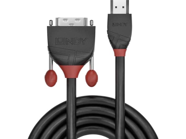 Lindy 36272, 2 m, HDMI Type A (Standard), DVI-D, Hankjønn, Hankjønn, Rett