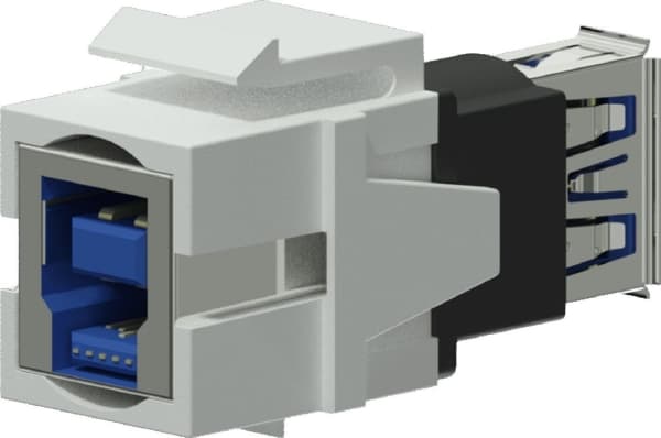Procab AV-adapter PROCAB VCK630/W, USB 3.0 A till USB 3.0 B (vändbar) vit
