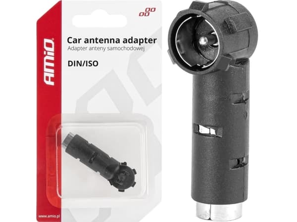AMiO Antenneadapterreduksjon DIN ISO-plugg vinklet amio-03967
