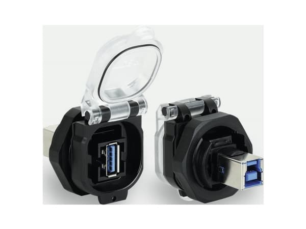 USB-stik USB-3.0 A/B F/F 180° PC 493117 Lütze Indhold: 1 stk
