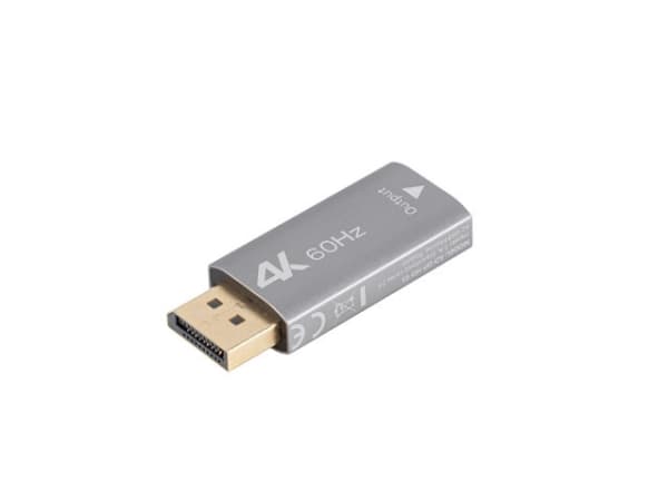 Lanberg AD-DP-HD-01, HDMI Type A (Standard), DisplayPort, Hunkjønn, Hankjønn, Rett, Rett