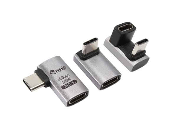 Equip 133478, USB C, USB C, Svart, Grå