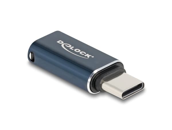 Delock - USB-adapter - 24 pin USB-C (hann) til Lightning (hunn) - USB 2.0 - 5 / 9 / 12 / 15 / 20 V - 3 A - støtte for Power Delivery 3.0 - antrasitt