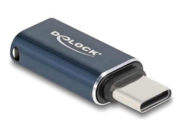 Delock - USB-adapter - 24 pin USB-C (hann) til Lightning (hunn) - USB 2.0 - 5 / 9 / 12 / 15 / 20 V - 3 A - støtte for Power Delivery 3.0 - antrasitt