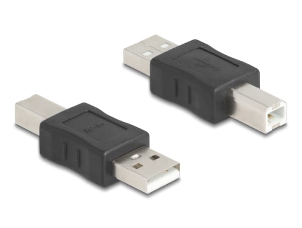 Delock USB 2.0-adapter USB Type-A hann til USB Type-B hann