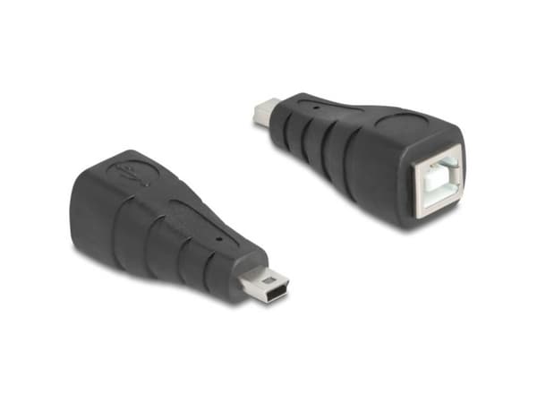 Delock - USB-adapter - mini-USB type B (hann) til USB-type B (hunn) - USB 2.0 - svart