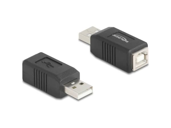 Delock USB 2.0-adapter USB typ A hona till USB typ B hona