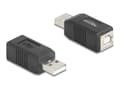 Miniatyrbild 1 av 3: Delock USB 2.0-adapter USB typ A hona till USB typ B hona