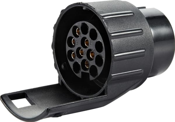 Orno Tilhenger stikkontakt adapter 7/13-pins, plast, 12/24V
