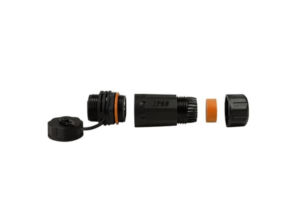 Techly IWP-MD C6A-IPGLT, RJ45, RJ45, naarasliitin, musta