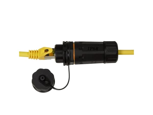 Techly IWP-MD C6A-IPGLT, RJ45, RJ45, naarasliitin, musta