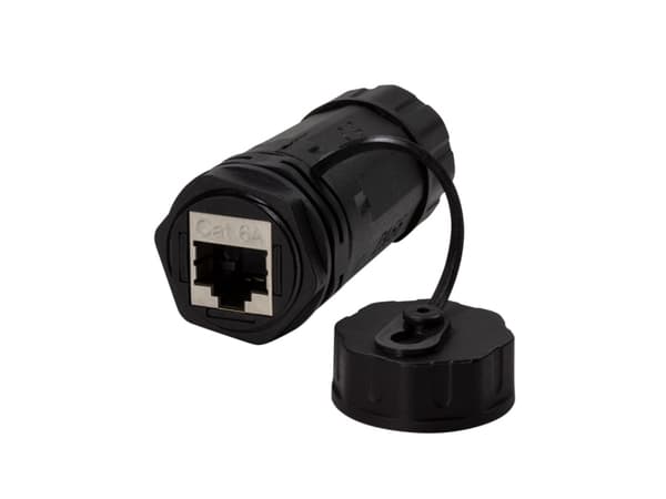 Techly IWP-MD C6A-IPGLT, RJ45, RJ45, naarasliitin, musta