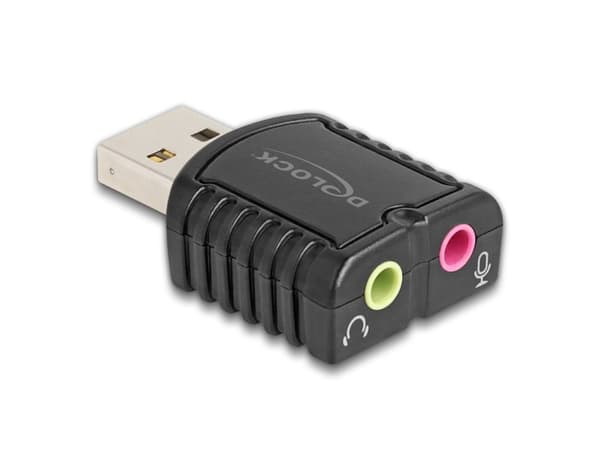 Delock - Ljudkort - 24-bitars - 96 kHz - mono / stereo - USB 2.0