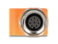 Miniatyrbild 3 av 3: Delock - Nätverkskort - 8-stifts M12 (hona) gängad till RJ-45 (hona) - STP - CAT 5e - A-kodad - orange