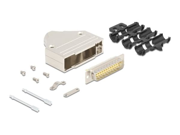 Delock - Seriell kontakt - DB-25 (hann) til 25 soldering pin - sølv