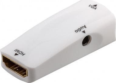 Goobay 44794, HDMI Type A, VGA + 3.5mm, Valkoinen