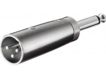 Goobay AV-adapter Jack 6,3 mm - XLR silver (JAB-857174)
