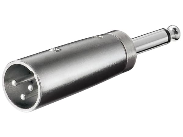 Goobay AV-adapter Jack 6,3 mm - XLR silver (JAB-857174)